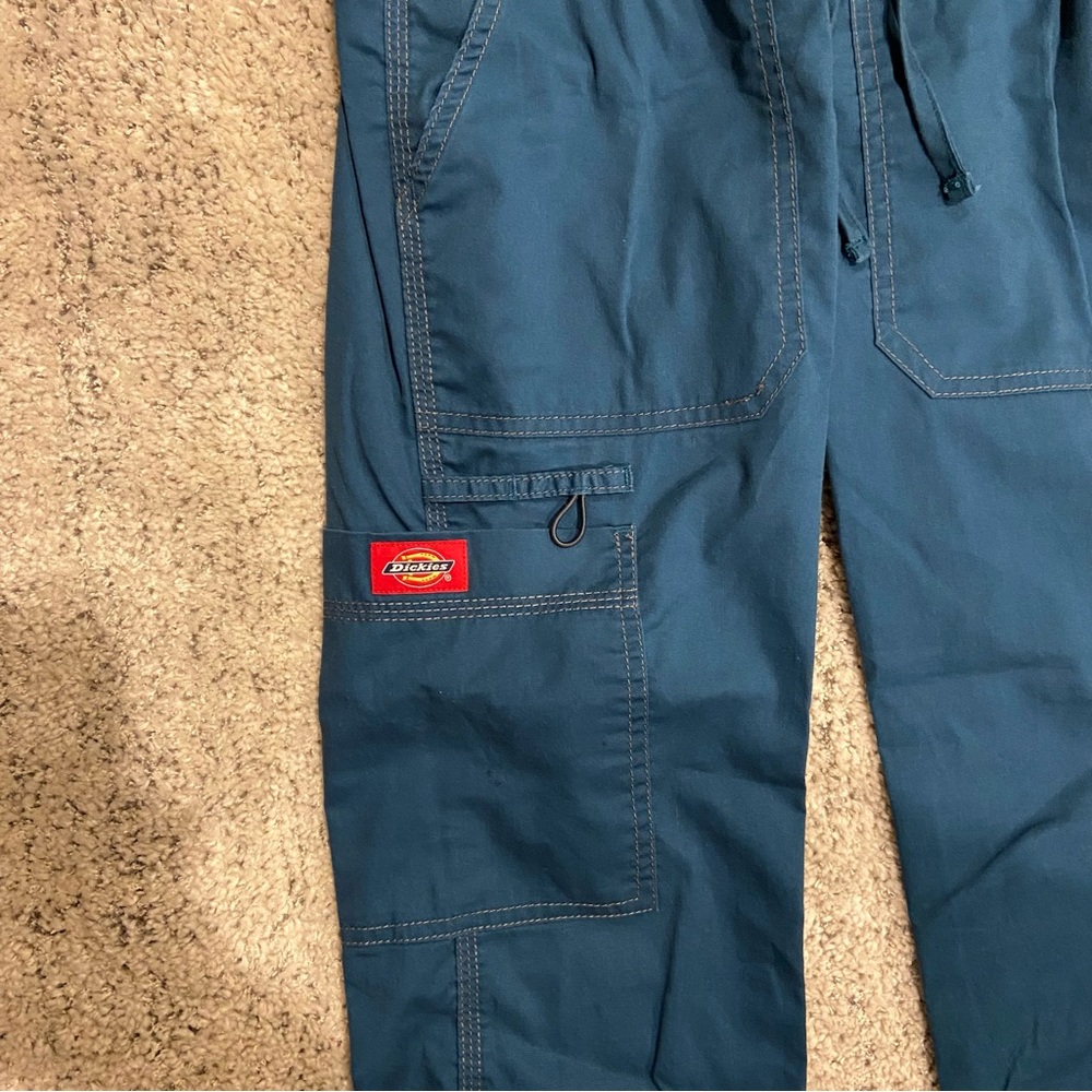 Dickies Scrub Pants in Caribbean Blue - Picture 3 of 5